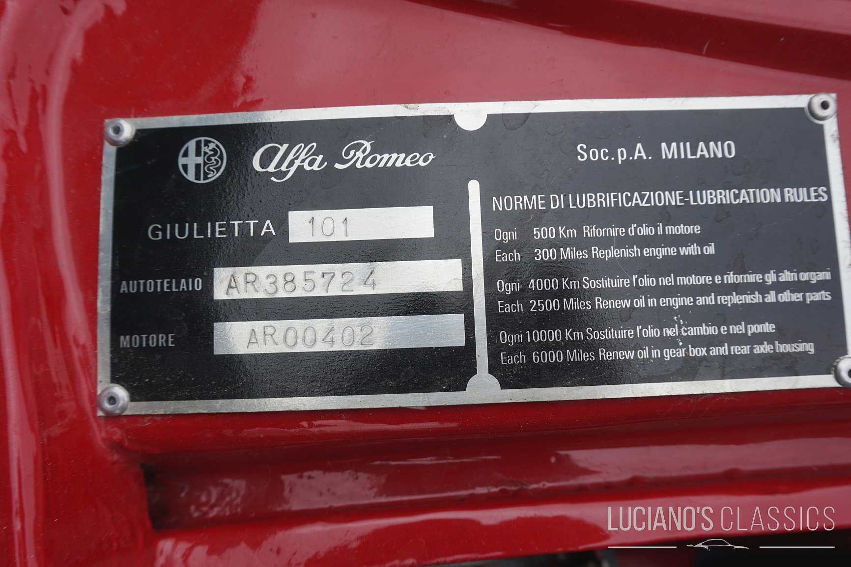 Alfa Romeo Giulietta Sprint 1300